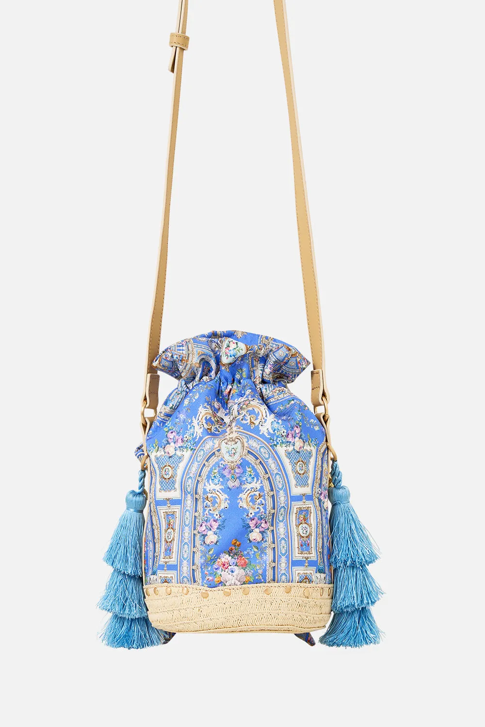 TIE TOP BUCKET BAG WITH TASSELS OTTOMAN OPULENCE sold by Camilla product image thumbnail 2