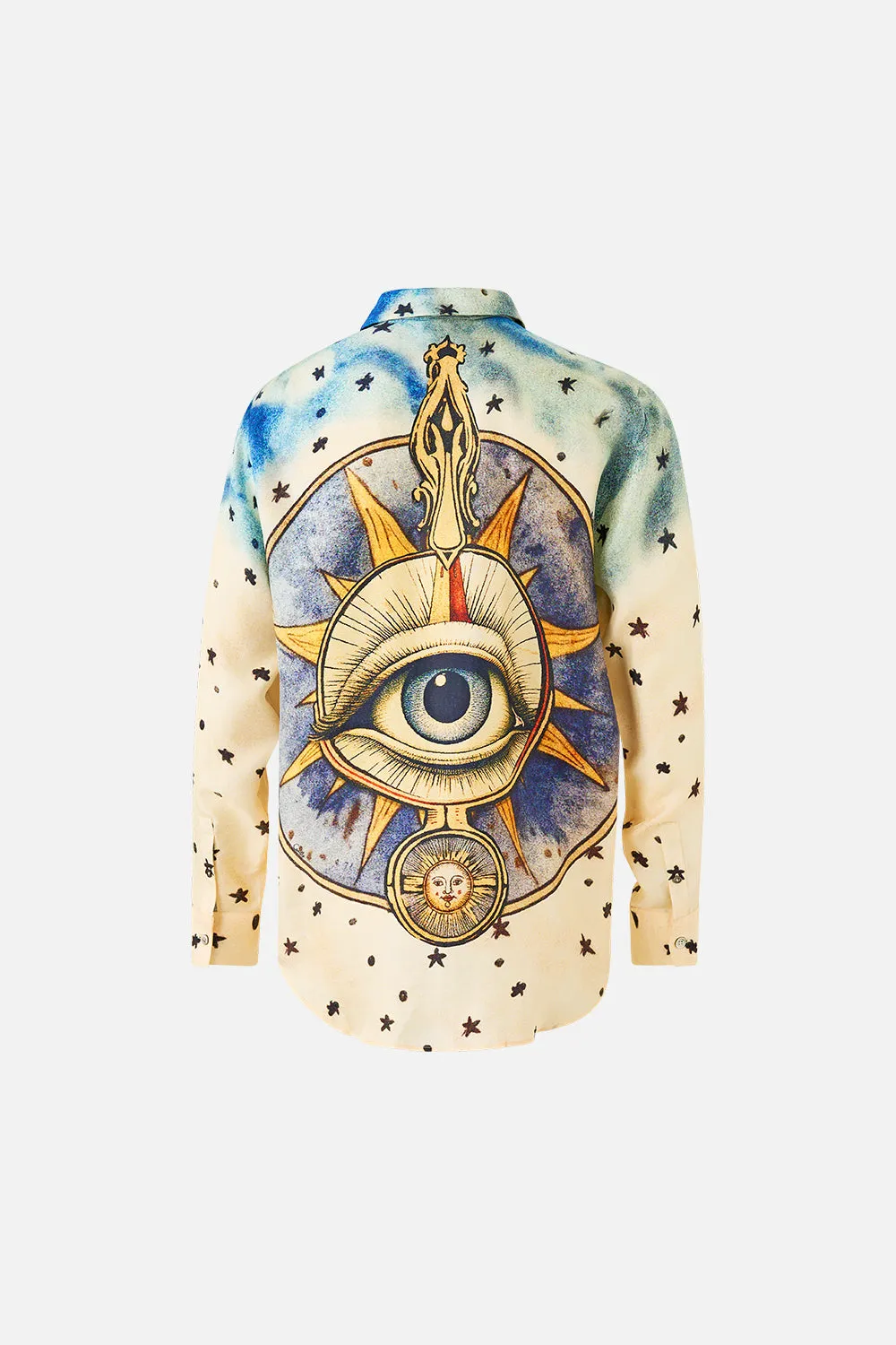 LONG SLEEVE HIDDEN PLACKET SHIRT HOUSE OF HOROSCOPES sold by Camilla product image thumbnail 2