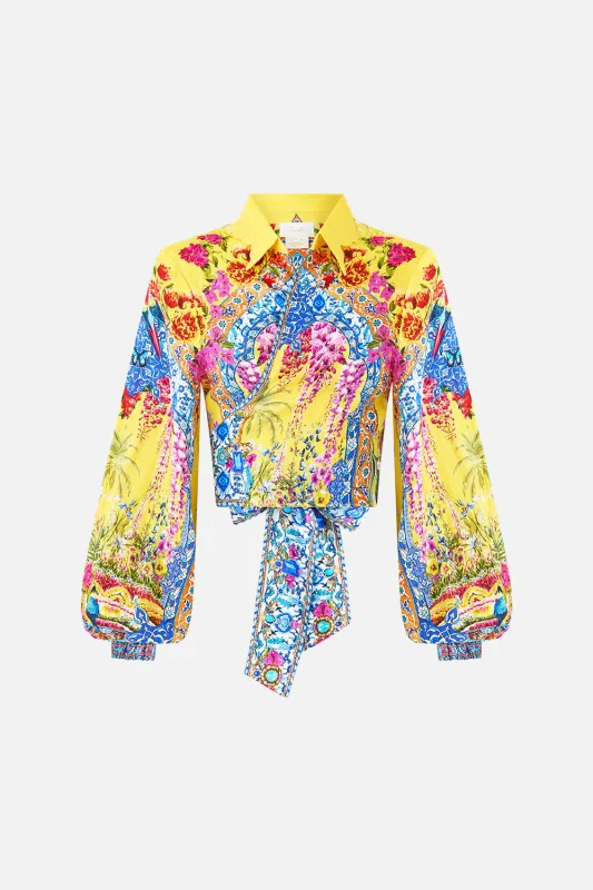 CROPPED WRAP SHIRT SULTANAHMET SUMMER sold by Camilla