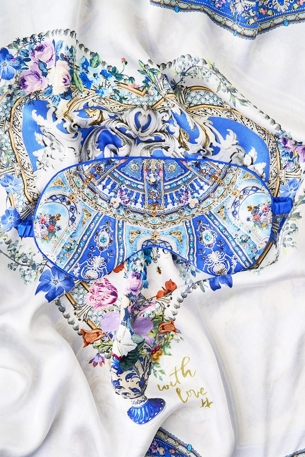 SILK PILLOWCASE AND EYE MASK SET OTTOMAN OPULENCE sold by Camilla product image thumbnail 4