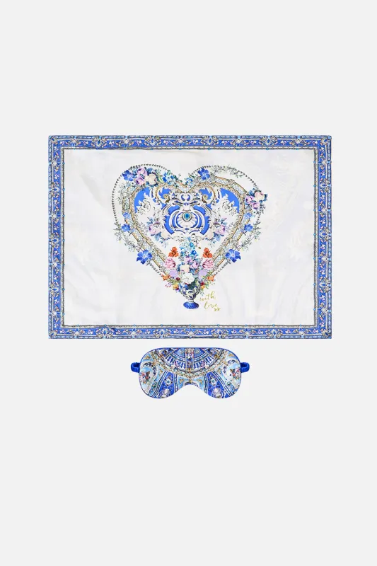 SILK PILLOWCASE AND EYE MASK SET OTTOMAN OPULENCE sold by Camilla