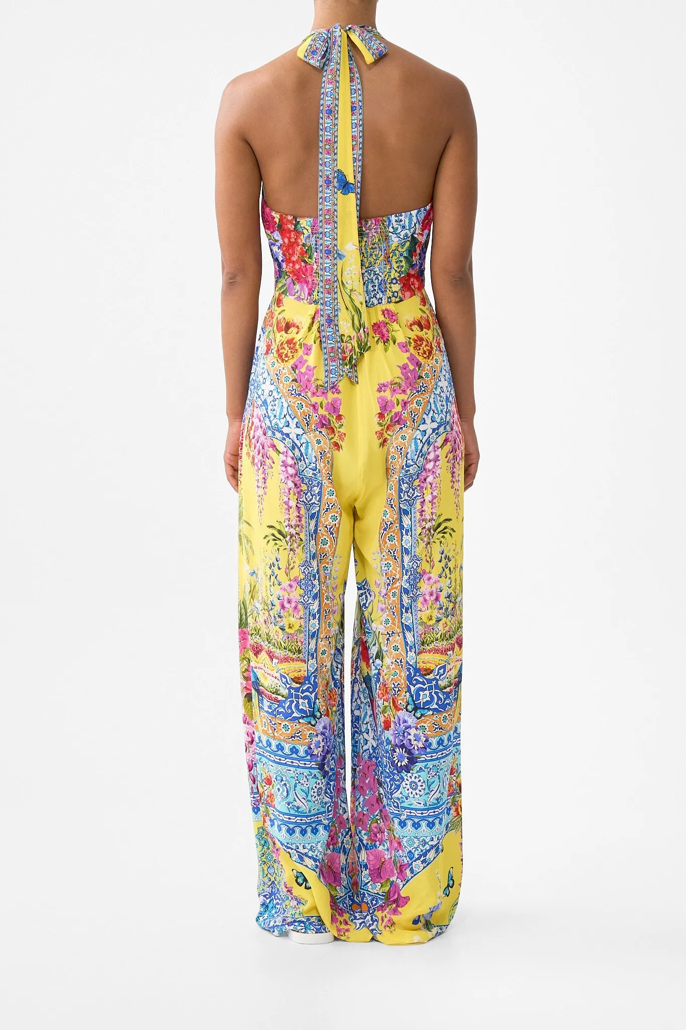 HALTERNECK JUMPSUIT WITH TIE NECK SULTANAHMET SUMMER sold by Camilla product image thumbnail 2