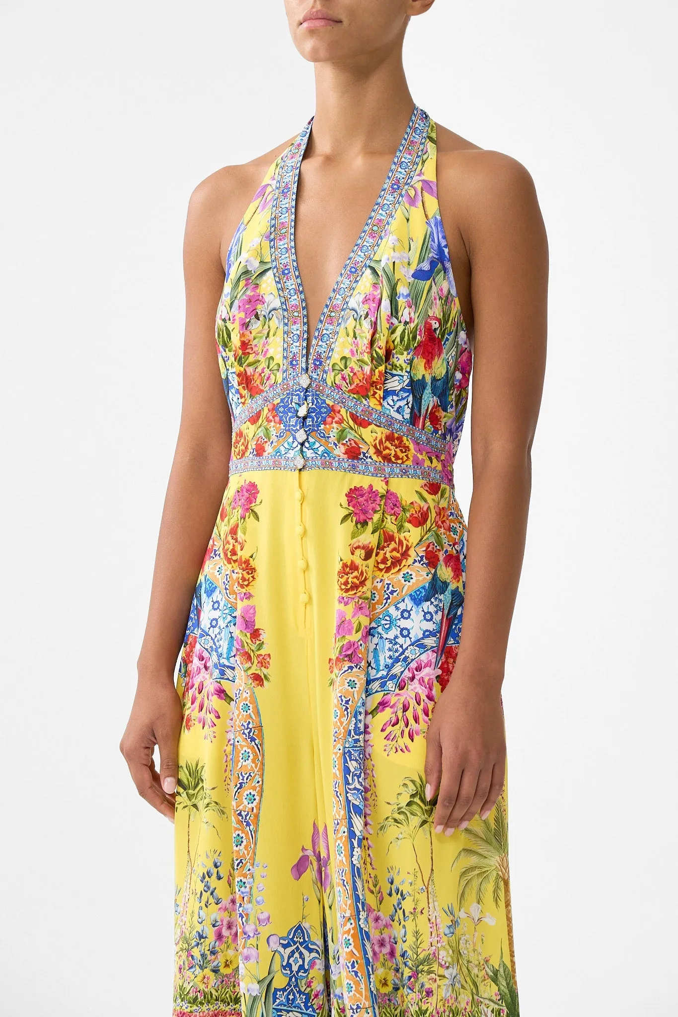 HALTERNECK JUMPSUIT WITH TIE NECK SULTANAHMET SUMMER sold by Camilla product image thumbnail 4