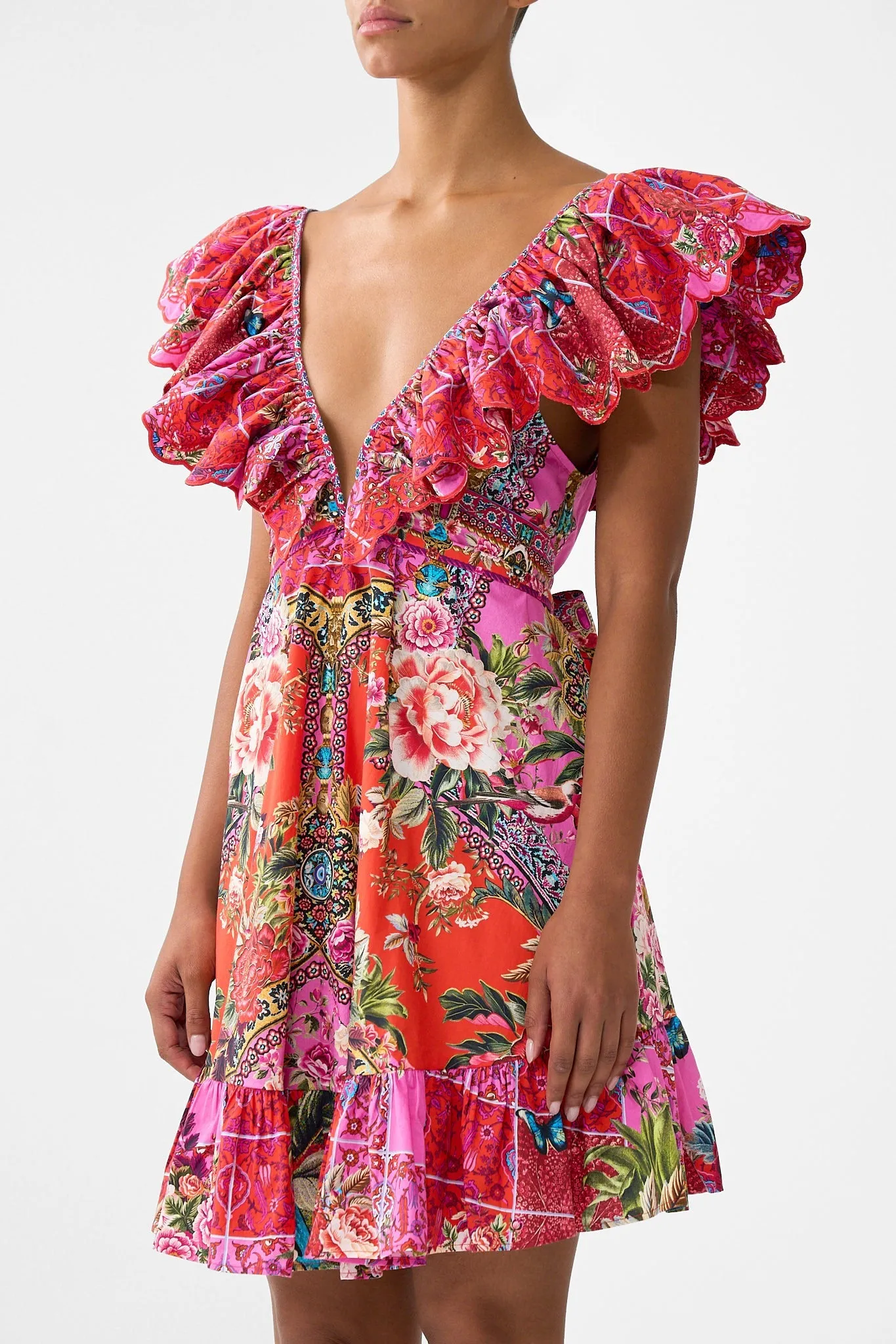 SHORT FRILL NECK DRESS HEIRLOOM EMPIRE sold by Camilla product image thumbnail 5