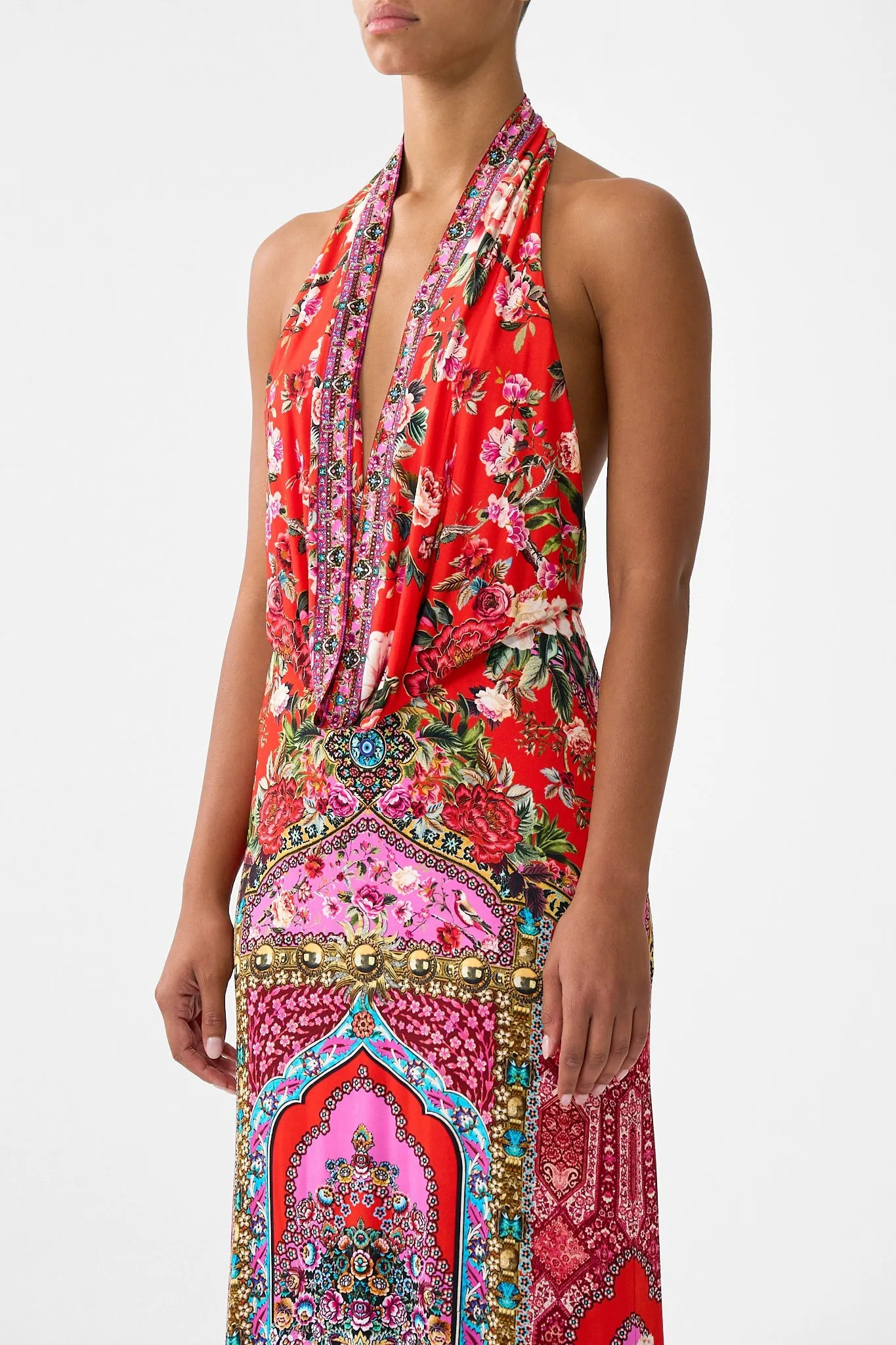 DEEP COWL PLUNGE DRESS HEIRLOOM EMPIRE sold by Camilla product image thumbnail 5