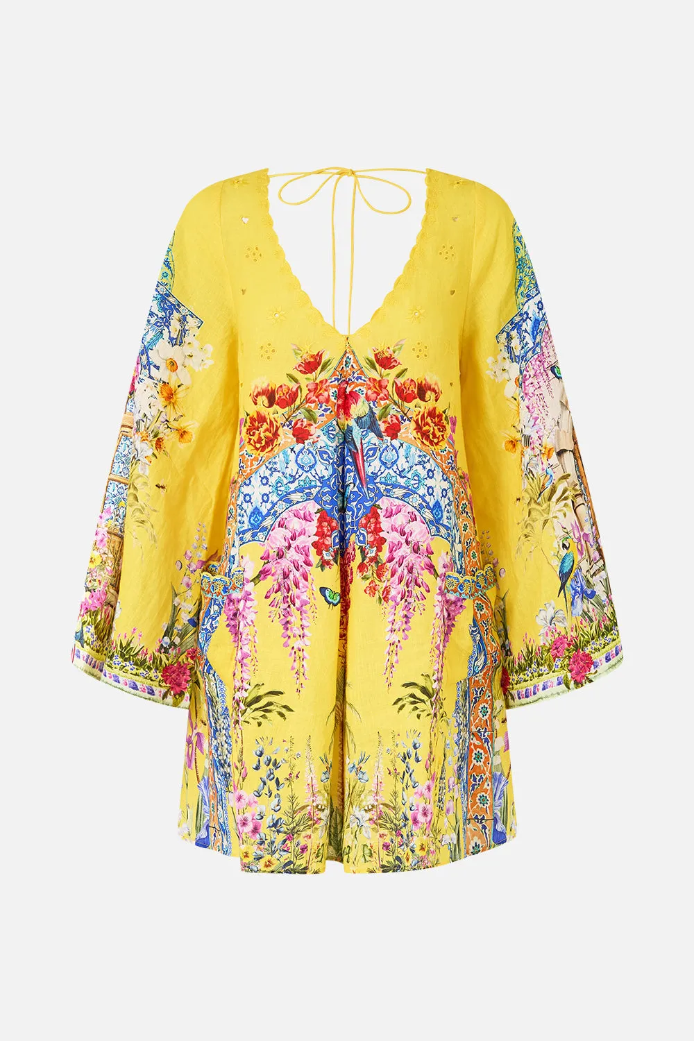 POCKET DRESS WITH LOW BACK & WIDE SLEEVES SULTANAHMET SUMMER sold by Camilla product image thumbnail 3