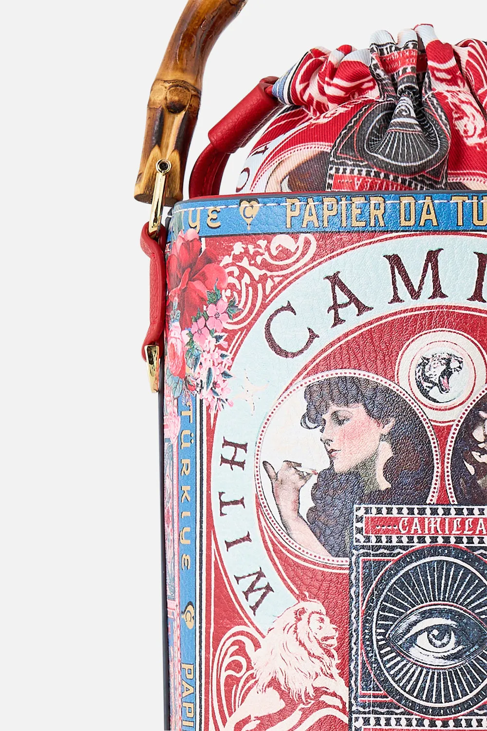 DRAWSTRING BUCKET BAG WITH KEYRING HIGH CLASS HOOKAH sold by Camilla product image thumbnail 4