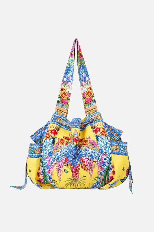 DRAWSTRING BOW BEACH BAG SULTANAHMET SUMMER sold by Camilla