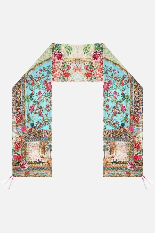 LONG SILK CRINKLE CHIFFON SCARF SULTANS AND QUEENS sold by Camilla
