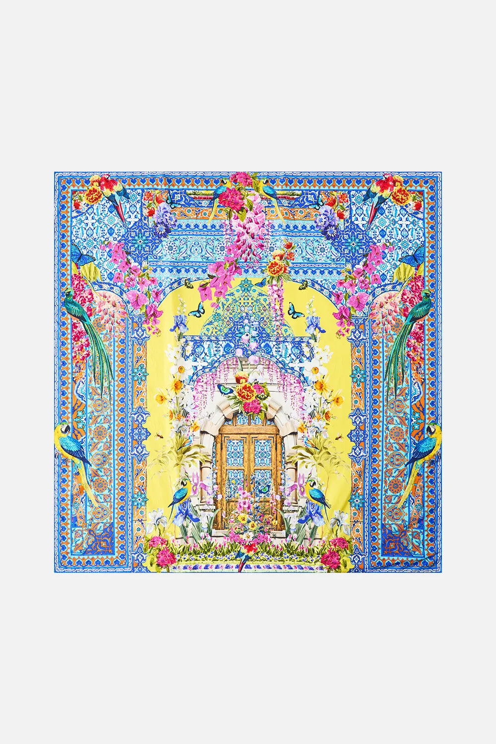 LARGE CRYSTALLED SILK SQUARE SCARF SULTANAHMET SUMMER sold by Camilla product image thumbnail 2