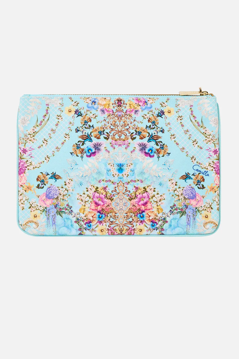 SMALL CANVAS CLUTCH BAZAAR BLOOMS sold by Camilla product image thumbnail 2