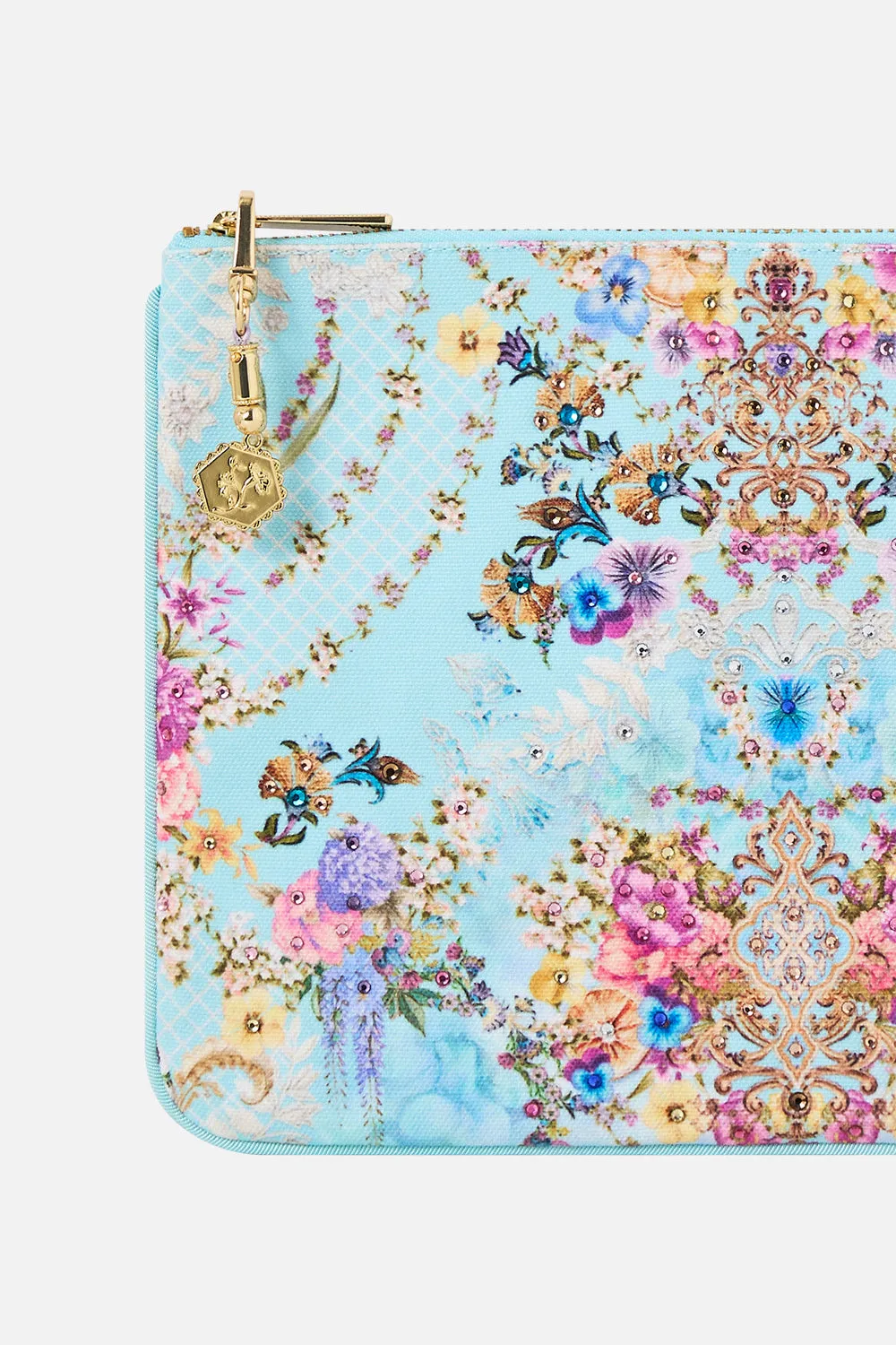 SMALL CANVAS CLUTCH BAZAAR BLOOMS sold by Camilla product image thumbnail 3