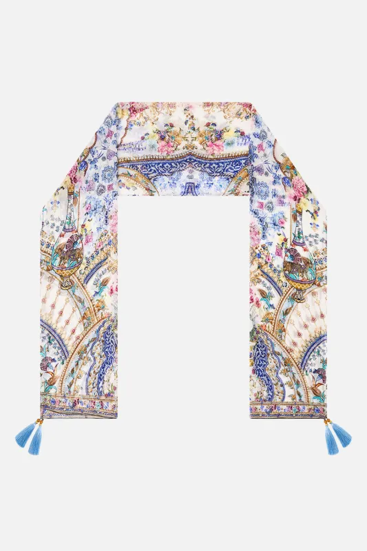 LONG SILK CRINKLE CHIFFON SCARF ALL ABOUT THAT LACE sold by Camilla