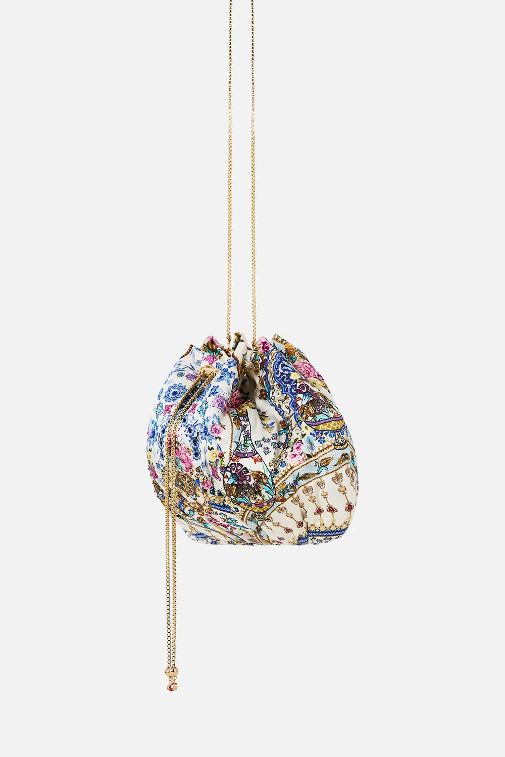 DRAWSTRING POUCH BAG WITH CHAIN STRAP ALL ABOUT THAT LACE sold by Camilla product image thumbnail 3