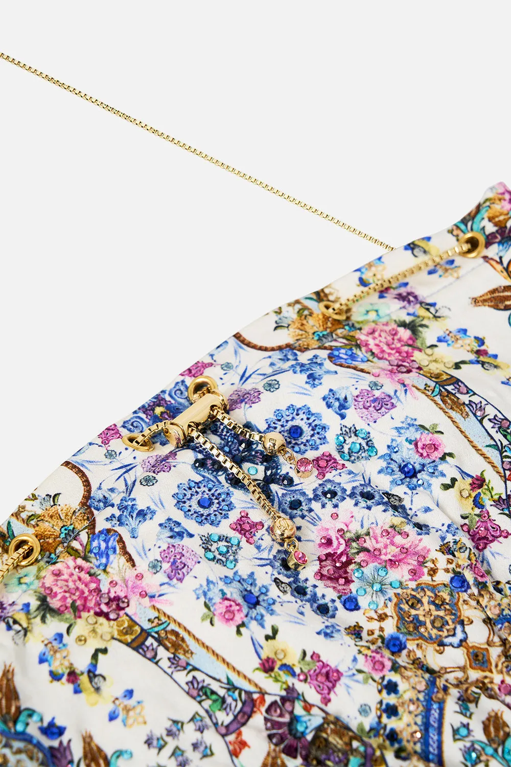 DRAWSTRING POUCH BAG WITH CHAIN STRAP ALL ABOUT THAT LACE sold by Camilla product image thumbnail 5