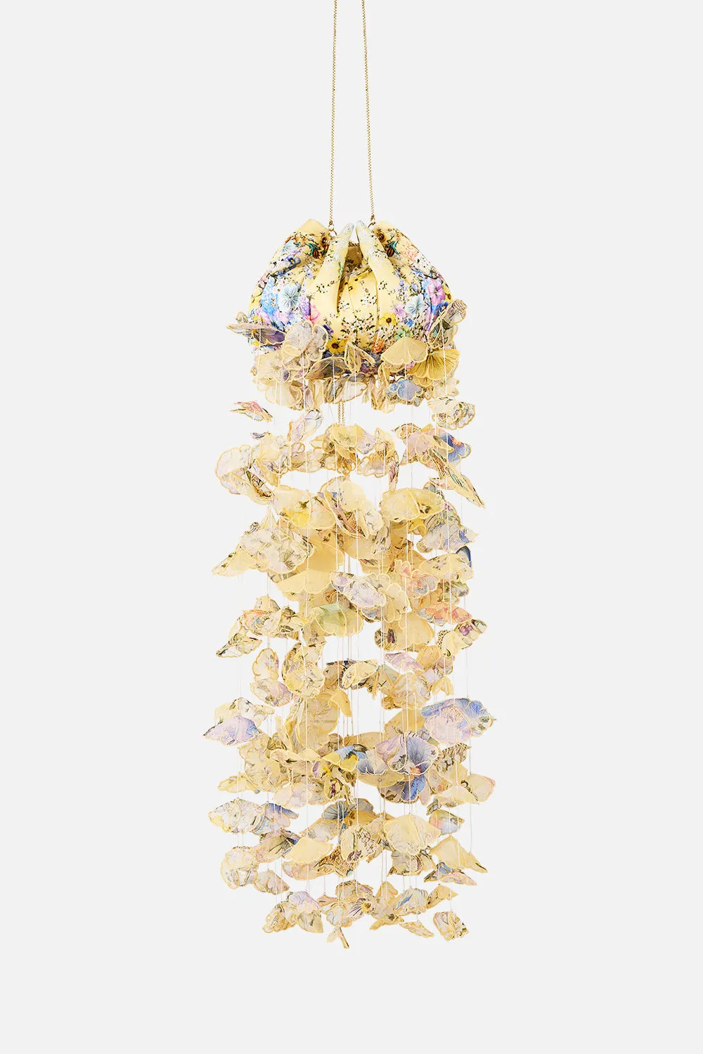 DRAWSTRING POUCH BAG WITH FLORAL FRINGE DARLING BUDS sold by Camilla product image thumbnail 2