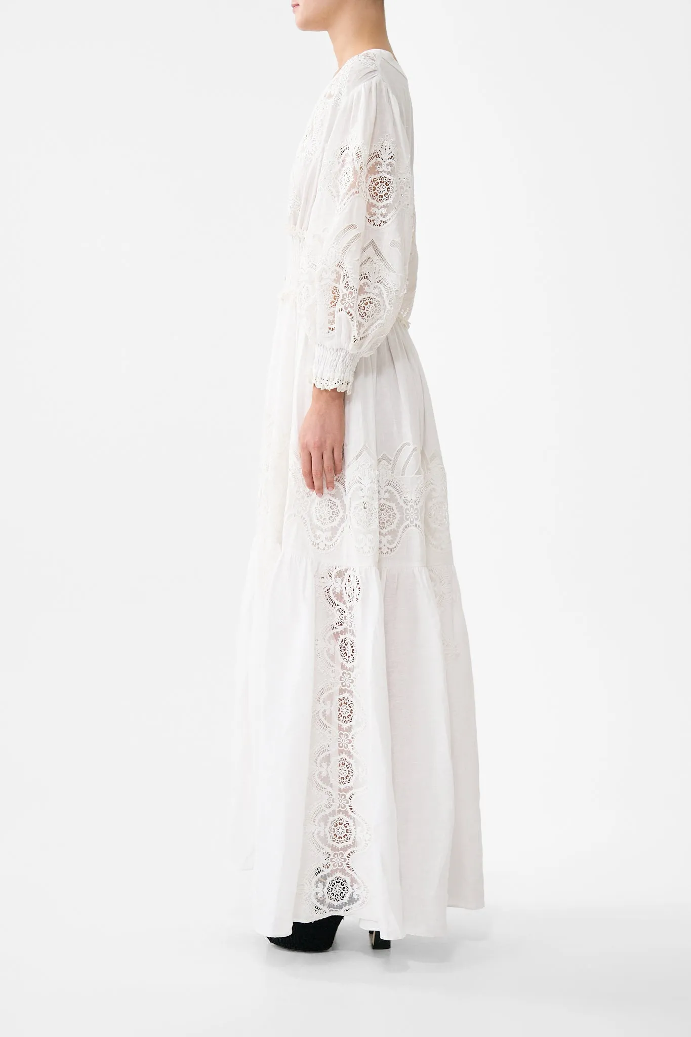 SHIRRED WAISTBAND LONG DRESS ALL ABOUT THAT LACE sold by Camilla product image thumbnail 4