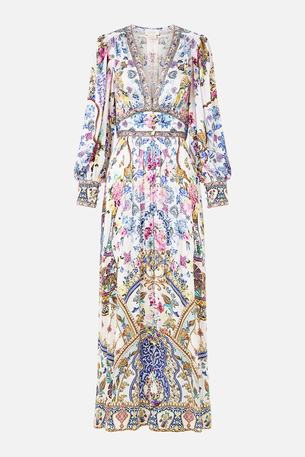 SHAPED WAISTBAND DRESS WITH GATHERED SLEEVES ALL ABOUT THAT LACE sold by Camilla product image thumbnail 3