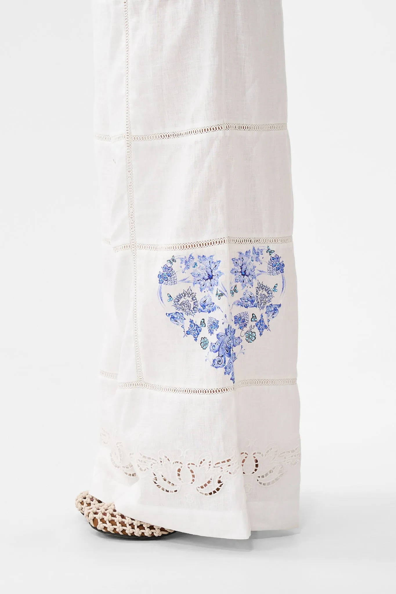 WIDE LEG WAISTED PANT ALL ABOUT THAT LACE sold by Camilla product image thumbnail 4