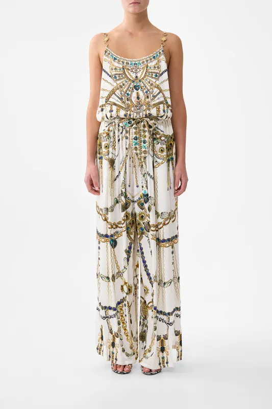 SHOESTRING STRAP JUMPSUIT CHAIN GANG sold by Camilla