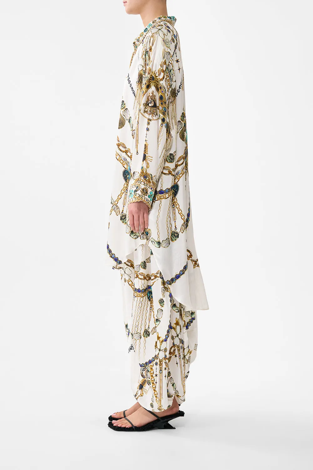 RELAXED HIGH LOW SHIRT DRESS CHAIN GANG sold by Camilla product image thumbnail 3