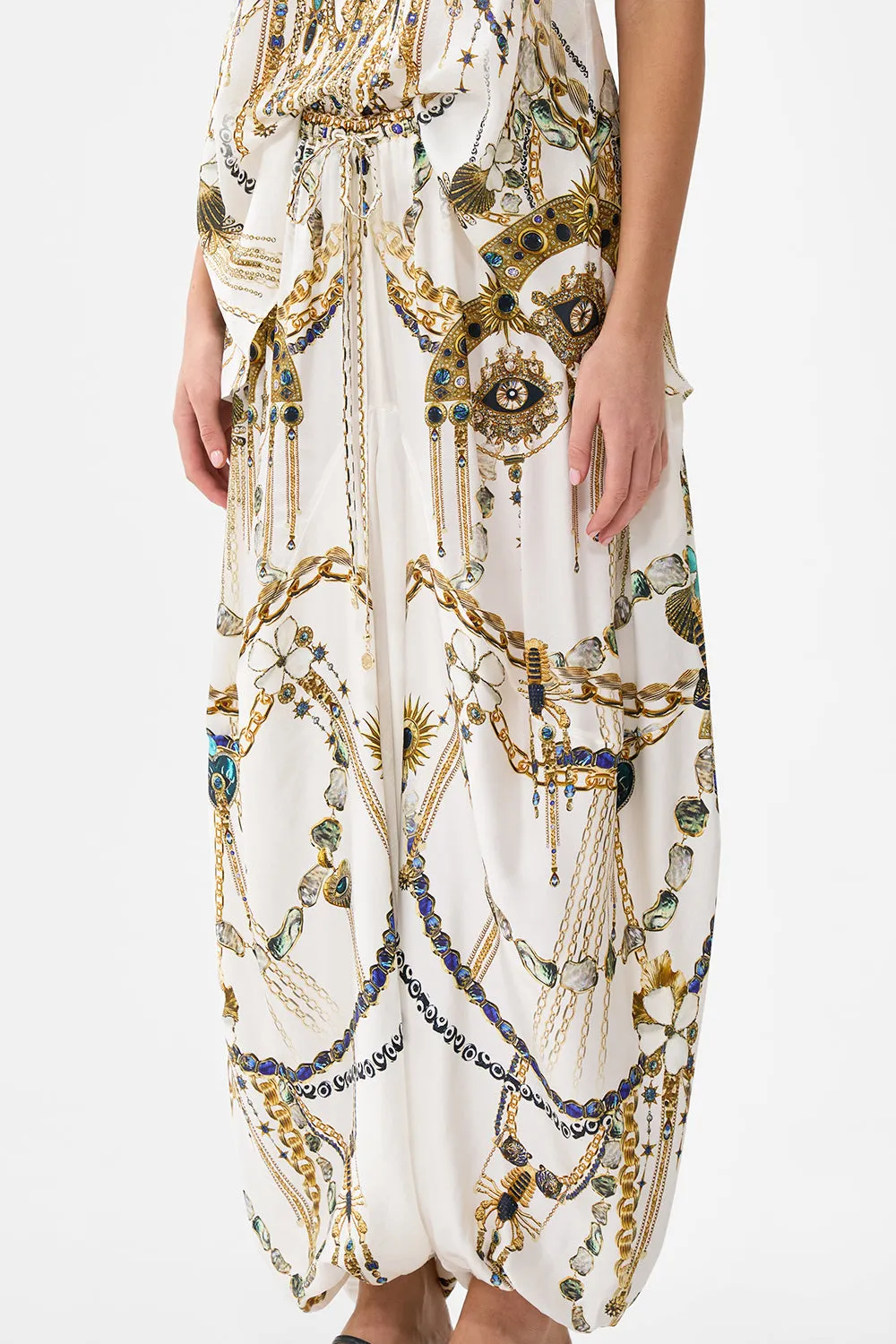 PANELLED HAREM PANT WITH TIE WAIST CHAIN GANG sold by Camilla product image thumbnail 4