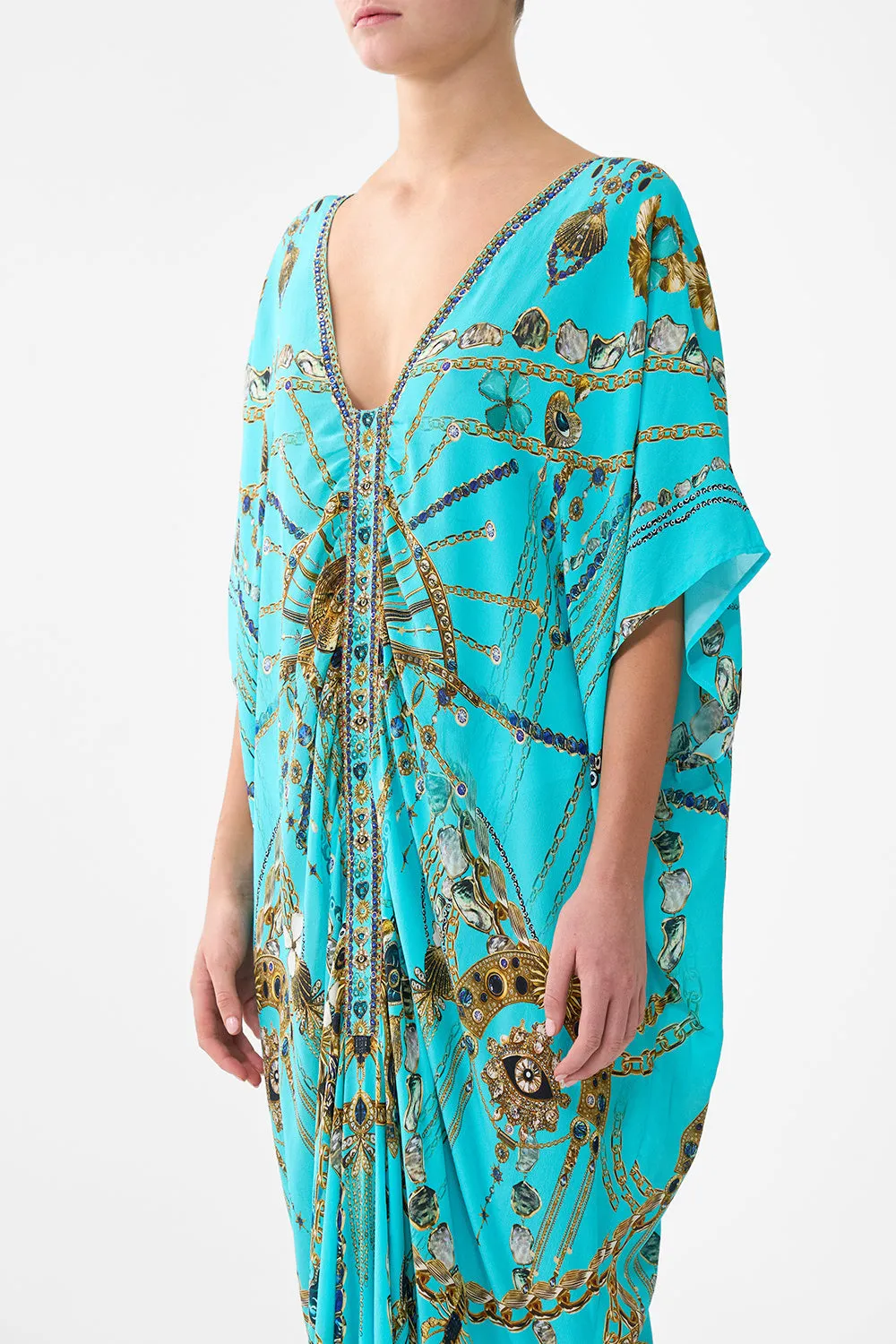 KAFTAN WITH FRONT TAB DETAIL TOTEMS AND TREASURES sold by Camilla product image thumbnail 4