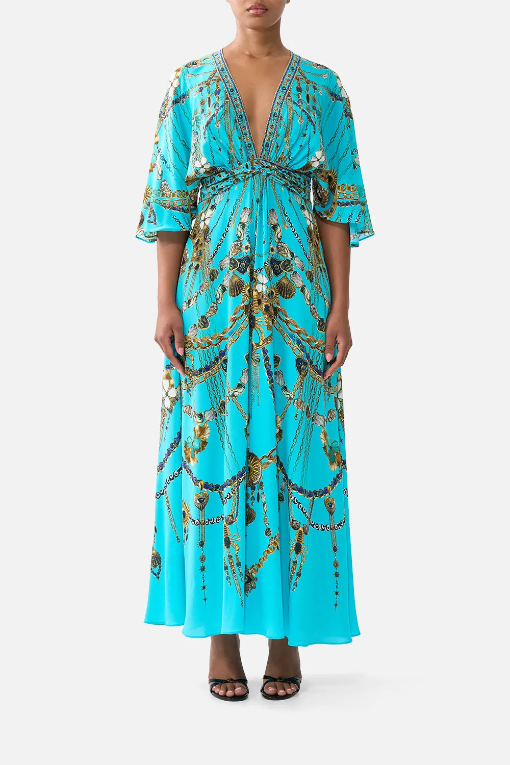 TWIST FRONT WAISTED DRESS TOTEMS AND TREASURES sold by Camilla