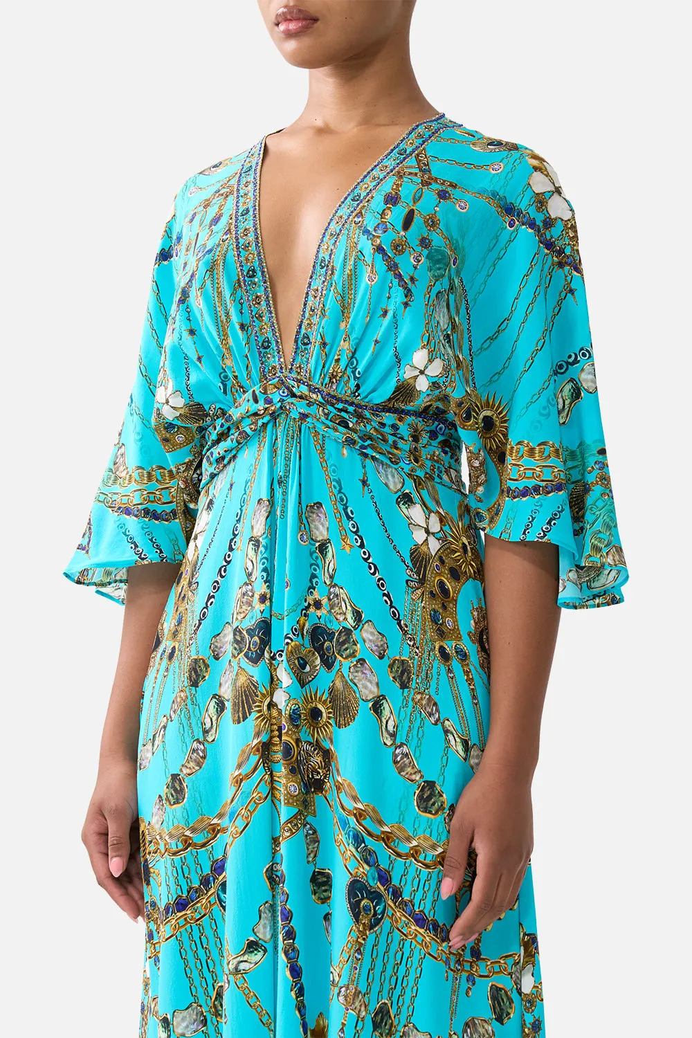 TWIST FRONT WAISTED DRESS TOTEMS AND TREASURES sold by Camilla product image thumbnail 5