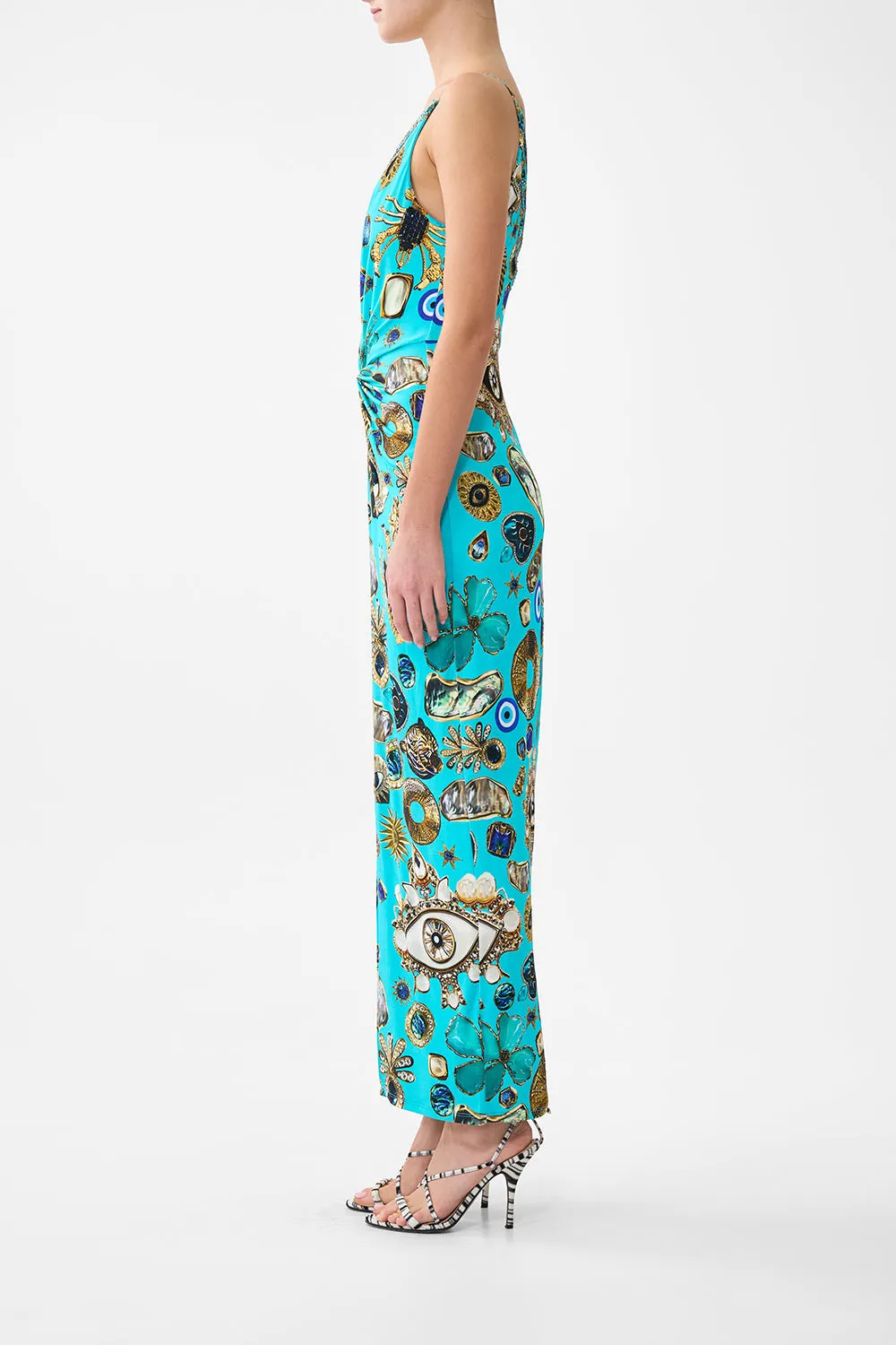 STRAPPY DRESS WITH TWIST FRONT TOTEMS AND TREASURES sold by Camilla product image thumbnail 3