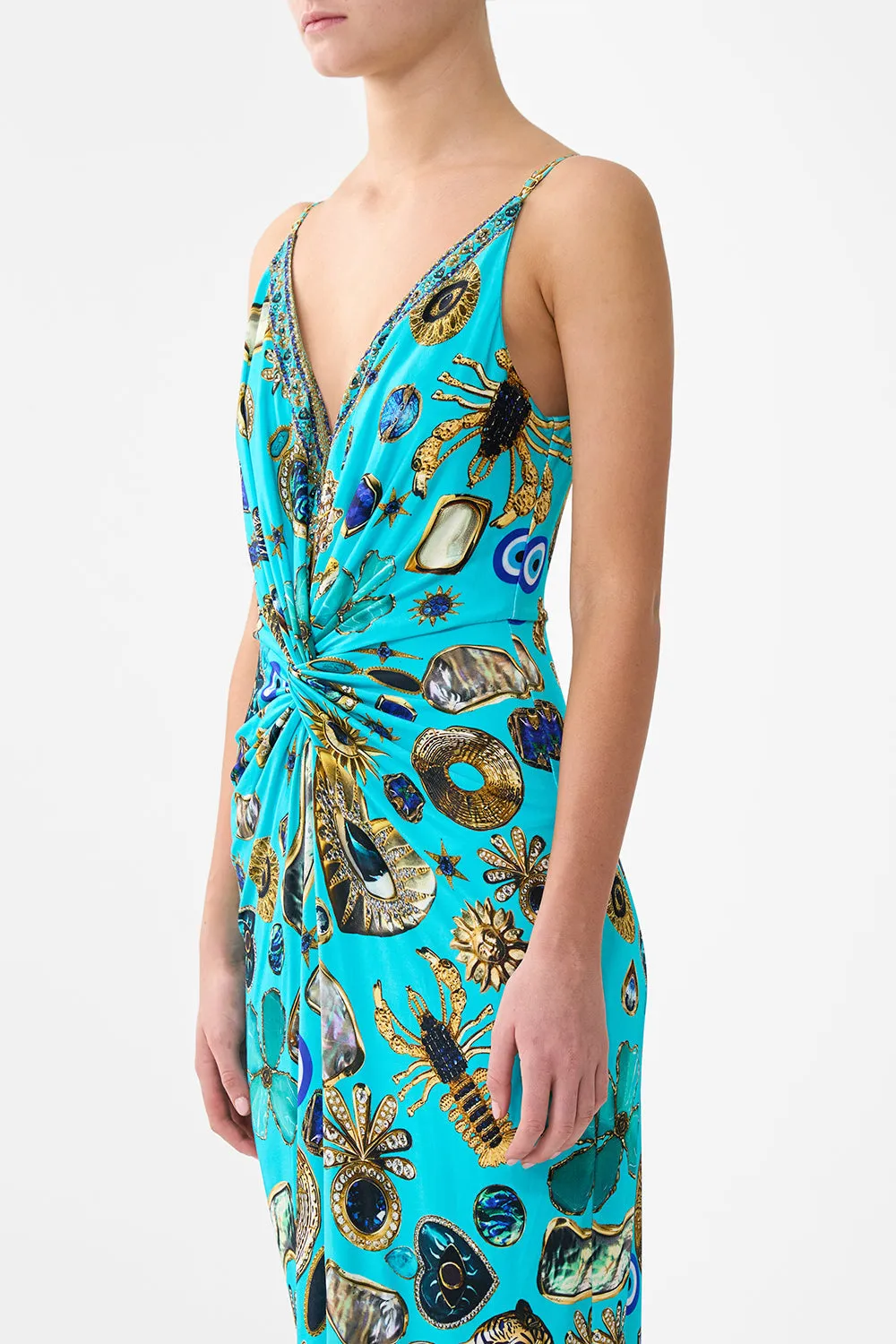 STRAPPY DRESS WITH TWIST FRONT TOTEMS AND TREASURES sold by Camilla product image thumbnail 4