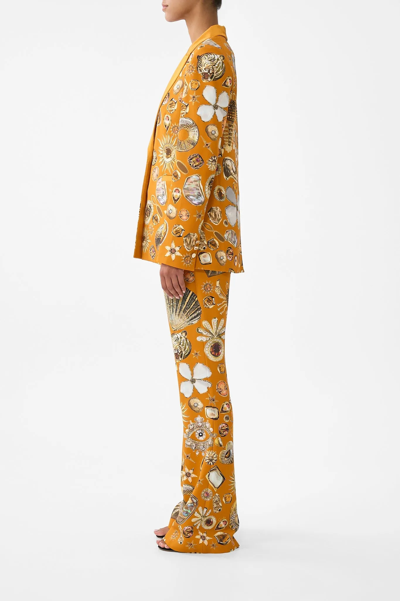 SINGLE BREASTED PEAK COLLAR BLAZER TALISMANS OF TURKIYE sold by Camilla product image thumbnail 3
