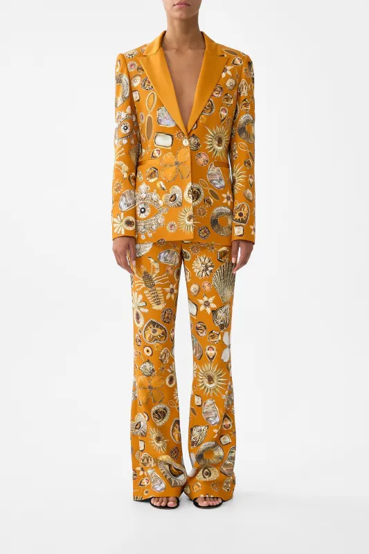 SINGLE BREASTED PEAK COLLAR BLAZER TALISMANS OF TURKIYE made by Camilla