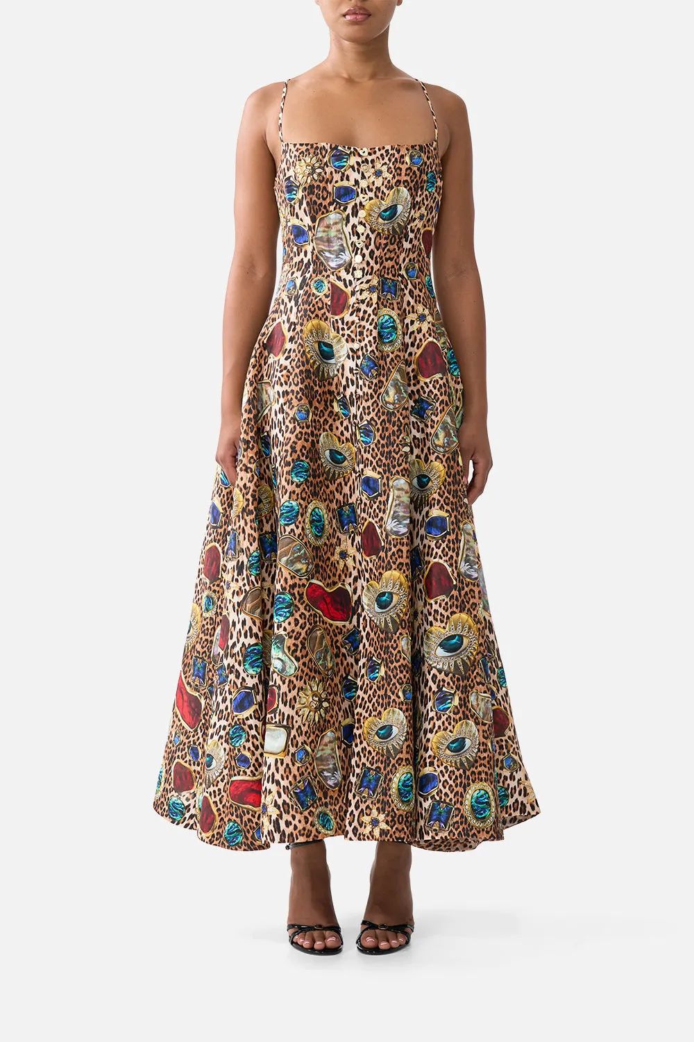 CORSET DRESS WITH LONG FLARED SKIRT NAZAR NIRVANA sold by Camilla