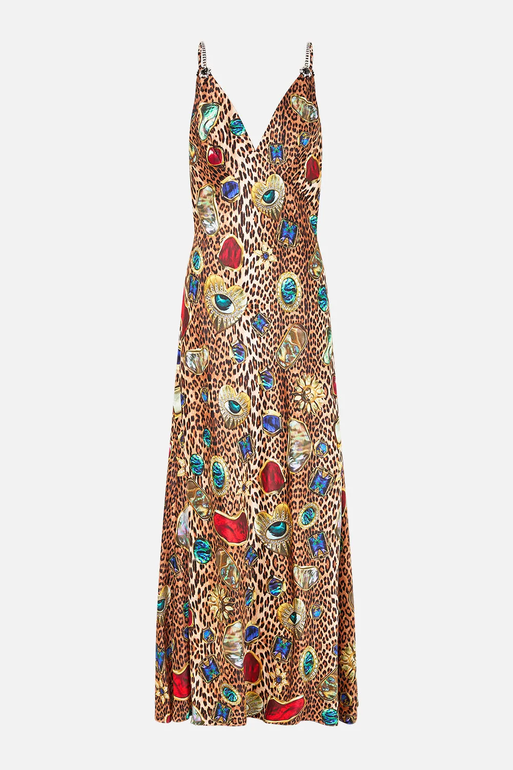 V-NECK FULL LENGTH BIAS SLIP DRESS NAZAR NIRVANA sold by Camilla product image thumbnail 3