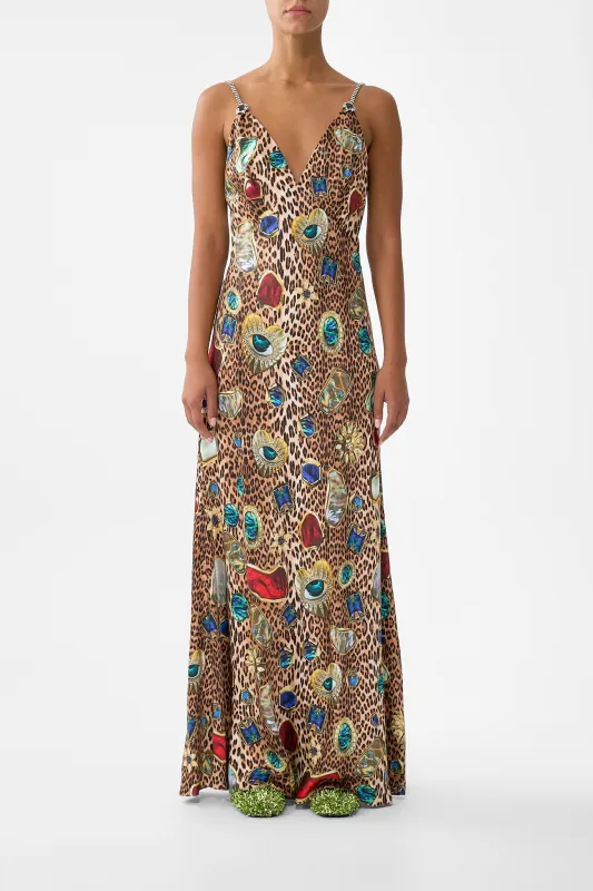 V-NECK FULL LENGTH BIAS SLIP DRESS NAZAR NIRVANA sold by Camilla