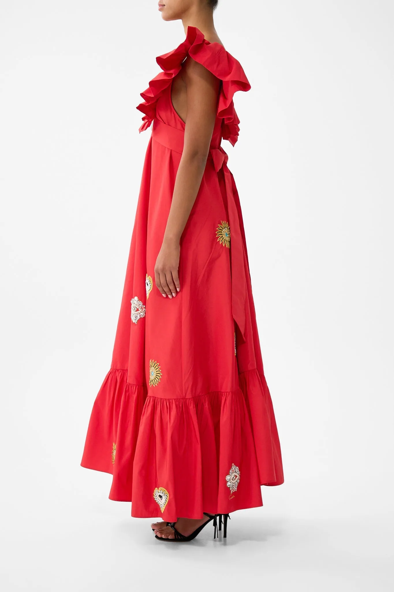 FRILL NECK DRESS WITH HARDWARE NAZAR NIRVANA sold by Camilla product image thumbnail 4