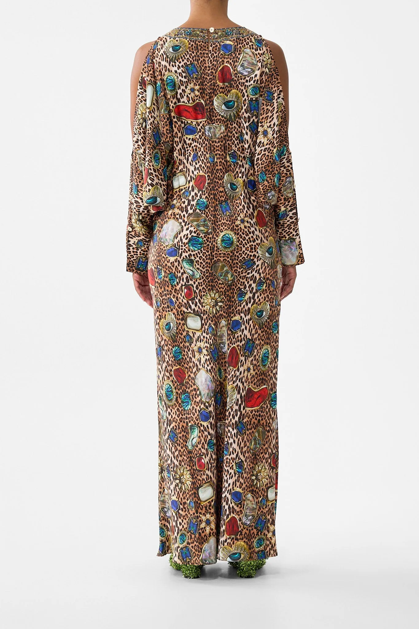 PLUNGE NECK DRAPED SHOULDER DRESS NAZAR NIRVANA sold by Camilla product image thumbnail 2