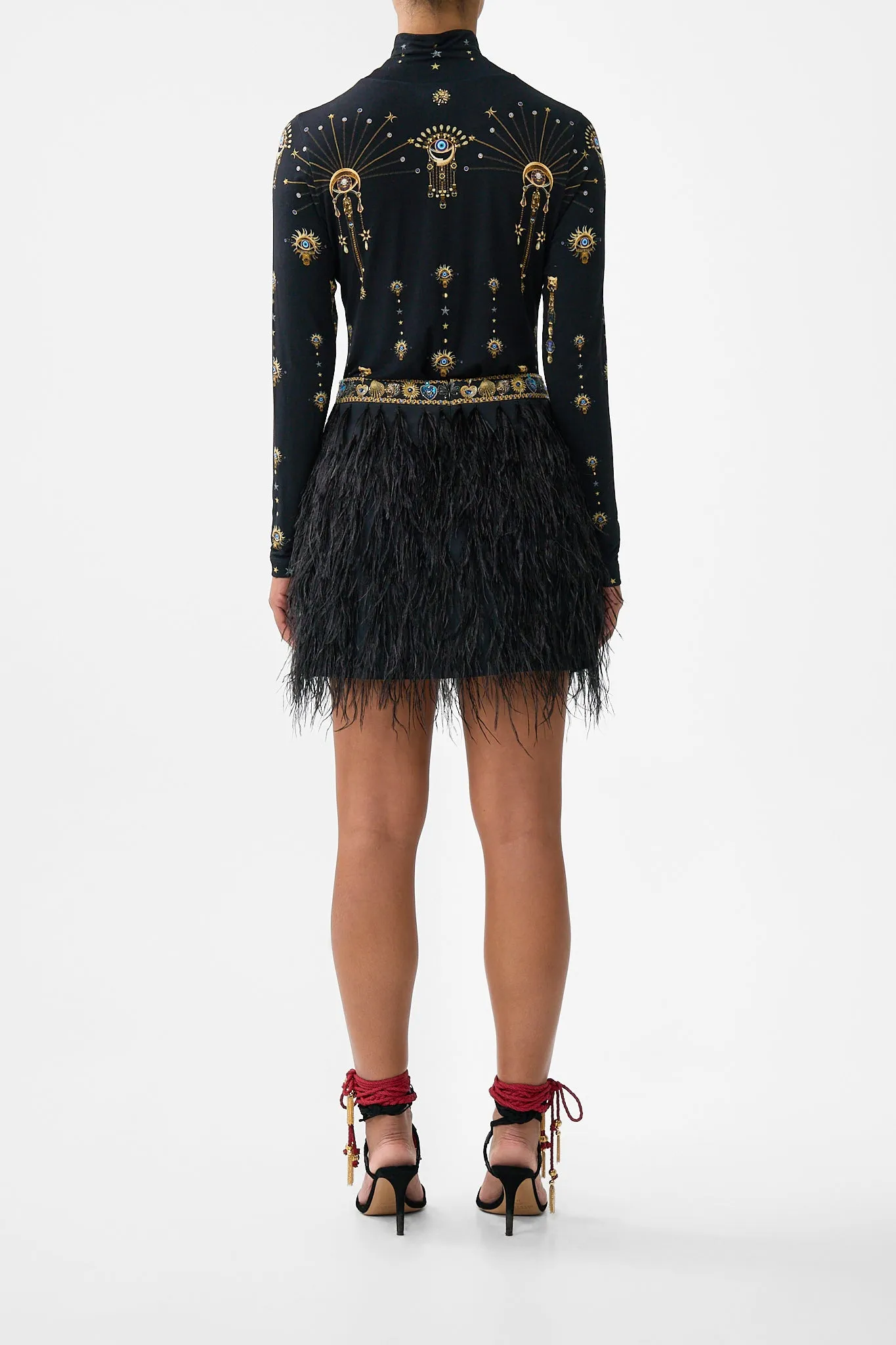 FEATHER MINI SKIRT AMULETS AND ALCHEMY sold by Camilla product image thumbnail 2