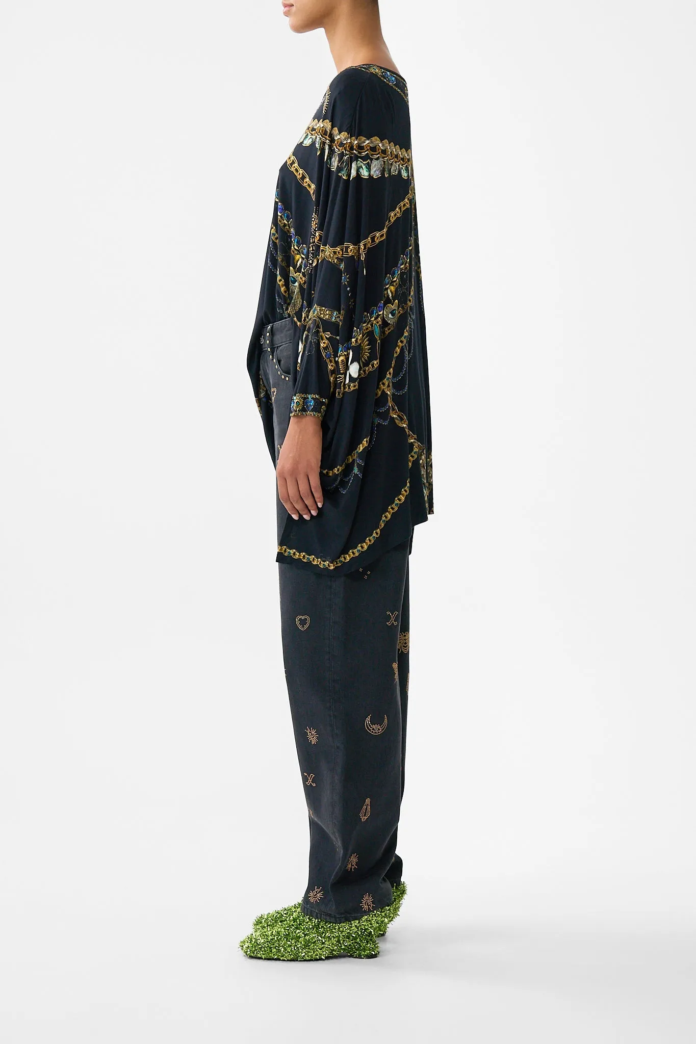 SCOOP NECK SLOUCH TEE AMULETS AND ALCHEMY sold by Camilla product image thumbnail 3