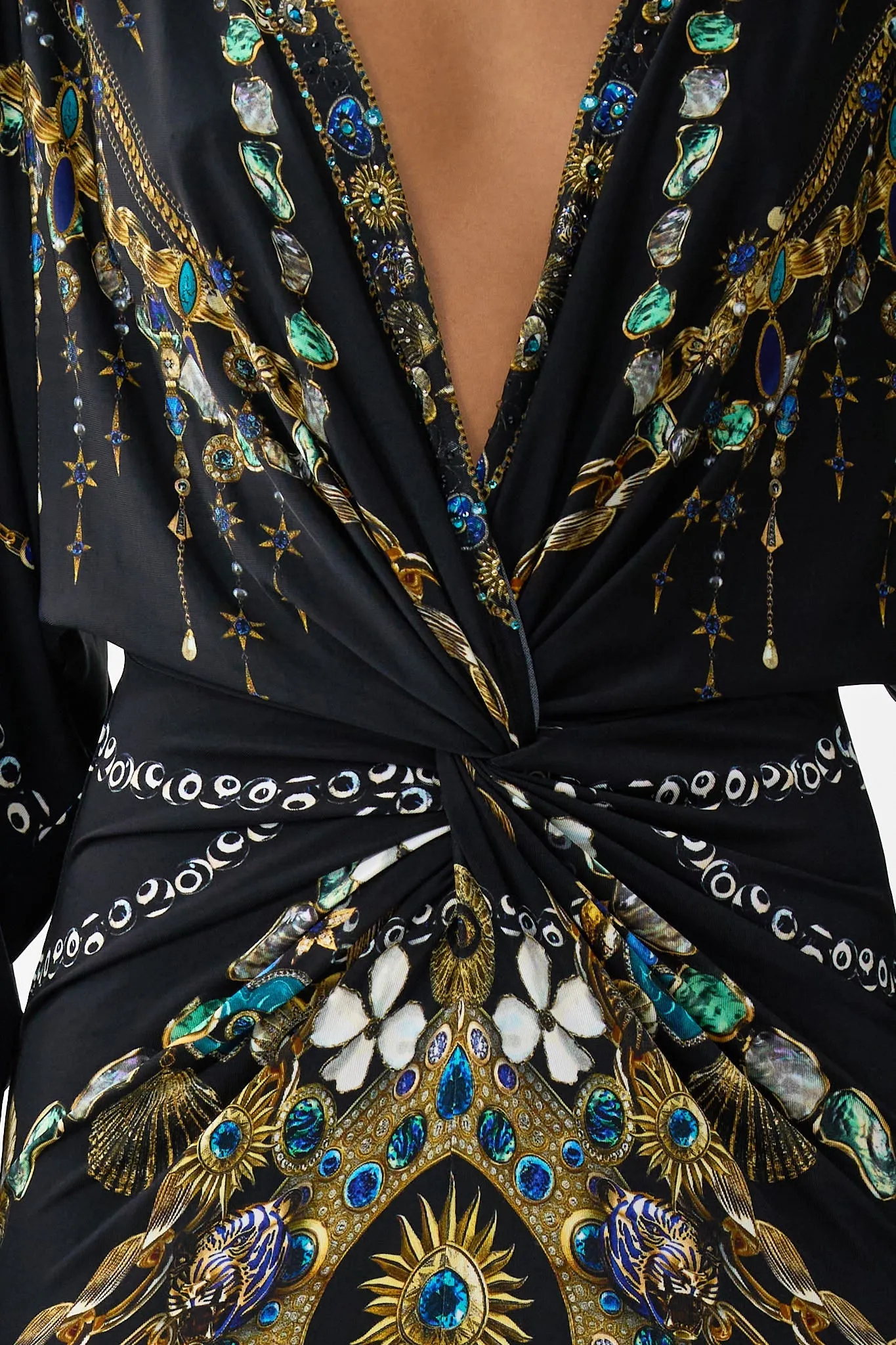 LONG SPLIT FRONT TWIST DRESS AMULETS AND ALCHEMY sold by Camilla product image thumbnail 5