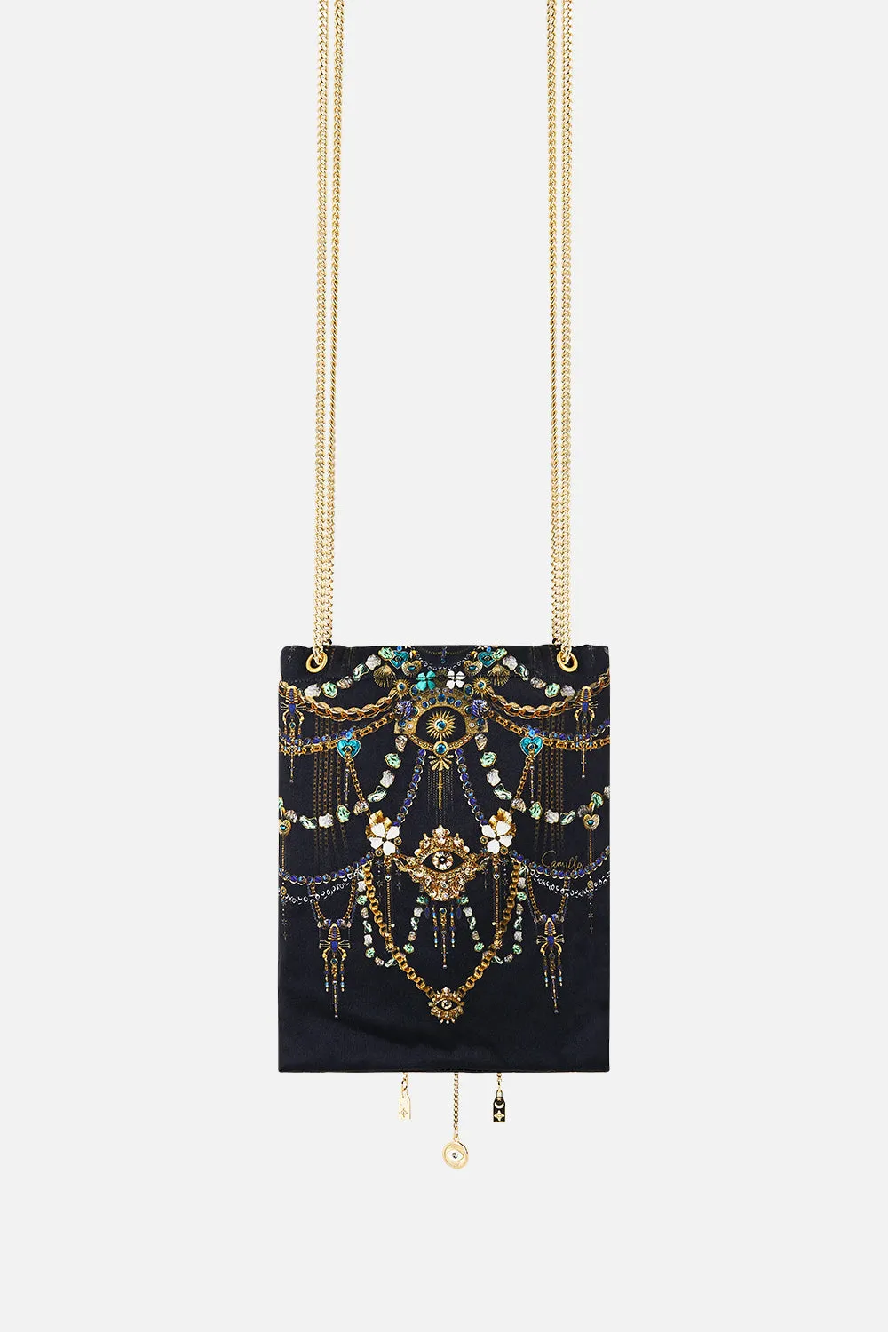 NORTH SOUTH DRAWSTRING BAG WITH CHAIN STRAP AMULETS AND ALCHEMY sold by Camilla product image thumbnail 2