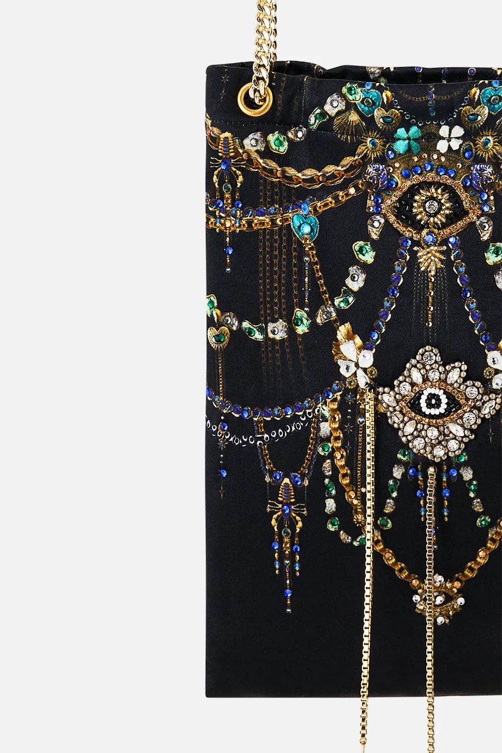 NORTH SOUTH DRAWSTRING BAG WITH CHAIN STRAP AMULETS AND ALCHEMY sold by Camilla product image thumbnail 3