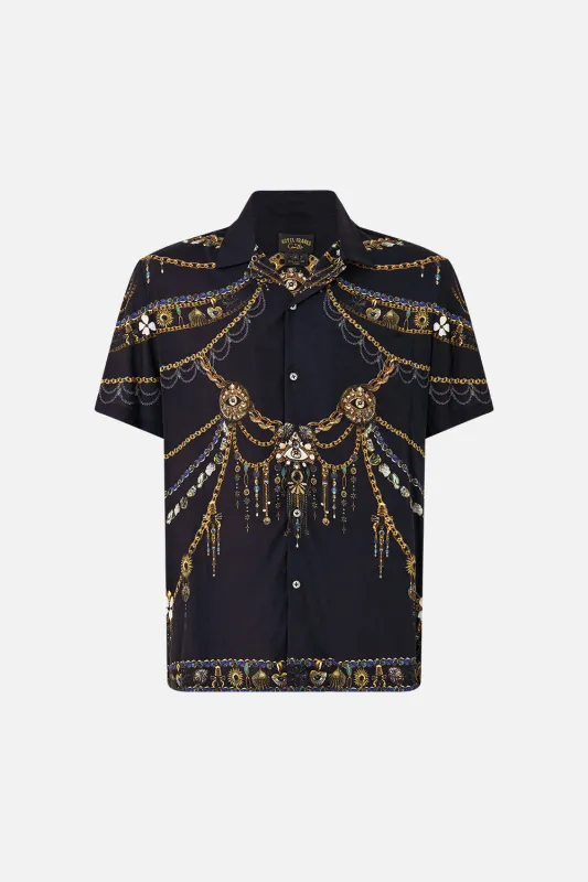 SHORT SLEEVE CAMP COLLARED SHIRT AMULETS AND ALCHEMY sold by Camilla