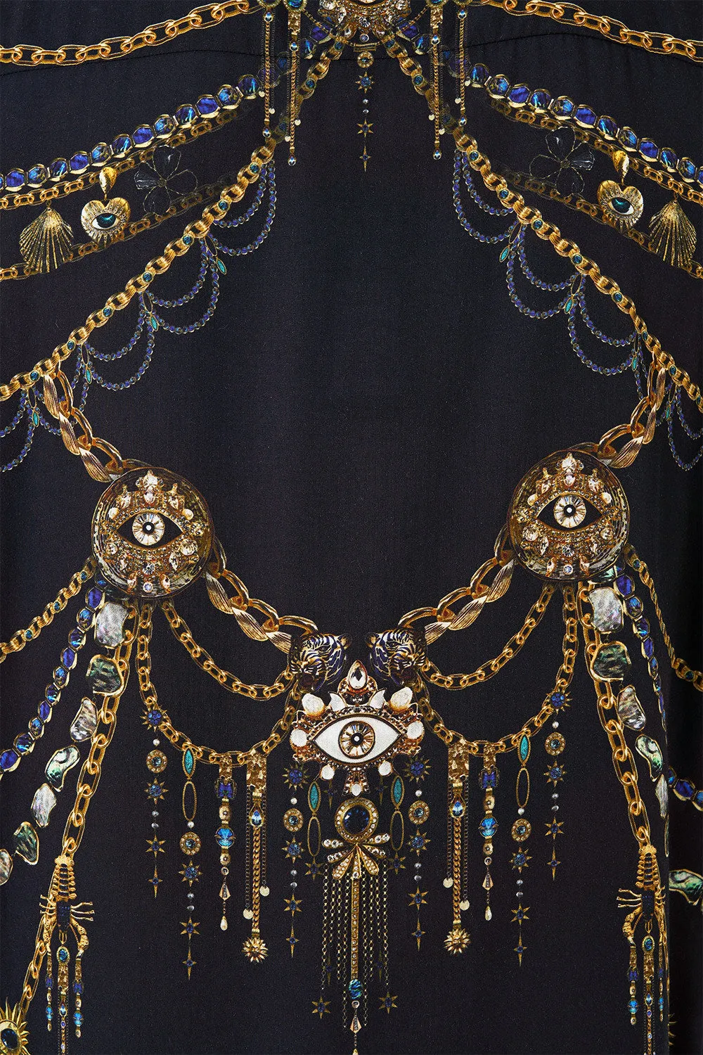 SHORT SLEEVE CAMP COLLARED SHIRT AMULETS AND ALCHEMY sold by Camilla product image thumbnail 3