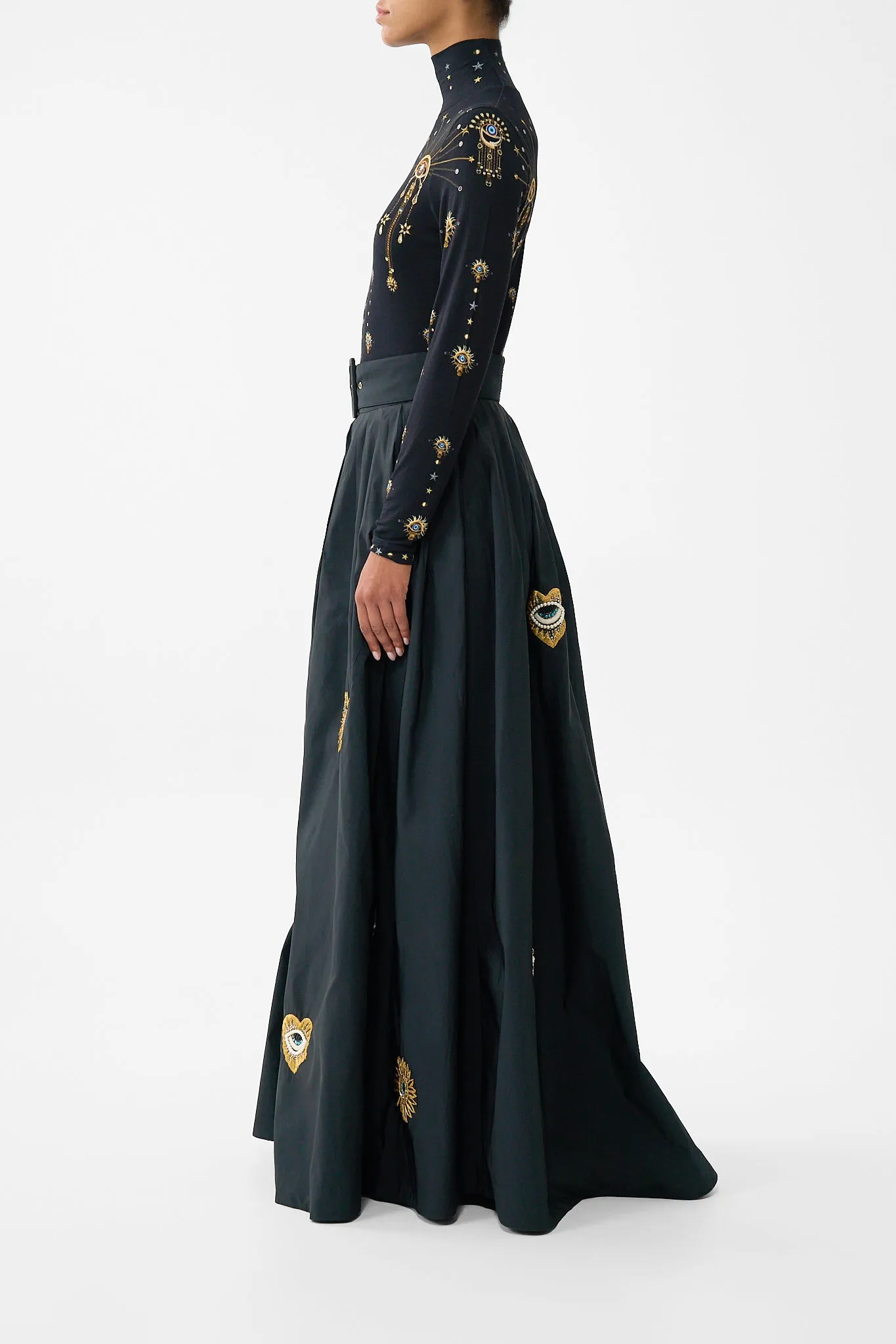 BELTED TAFFETA MAXI SKIRT AMULETS AND ALCHEMY sold by Camilla product image thumbnail 3