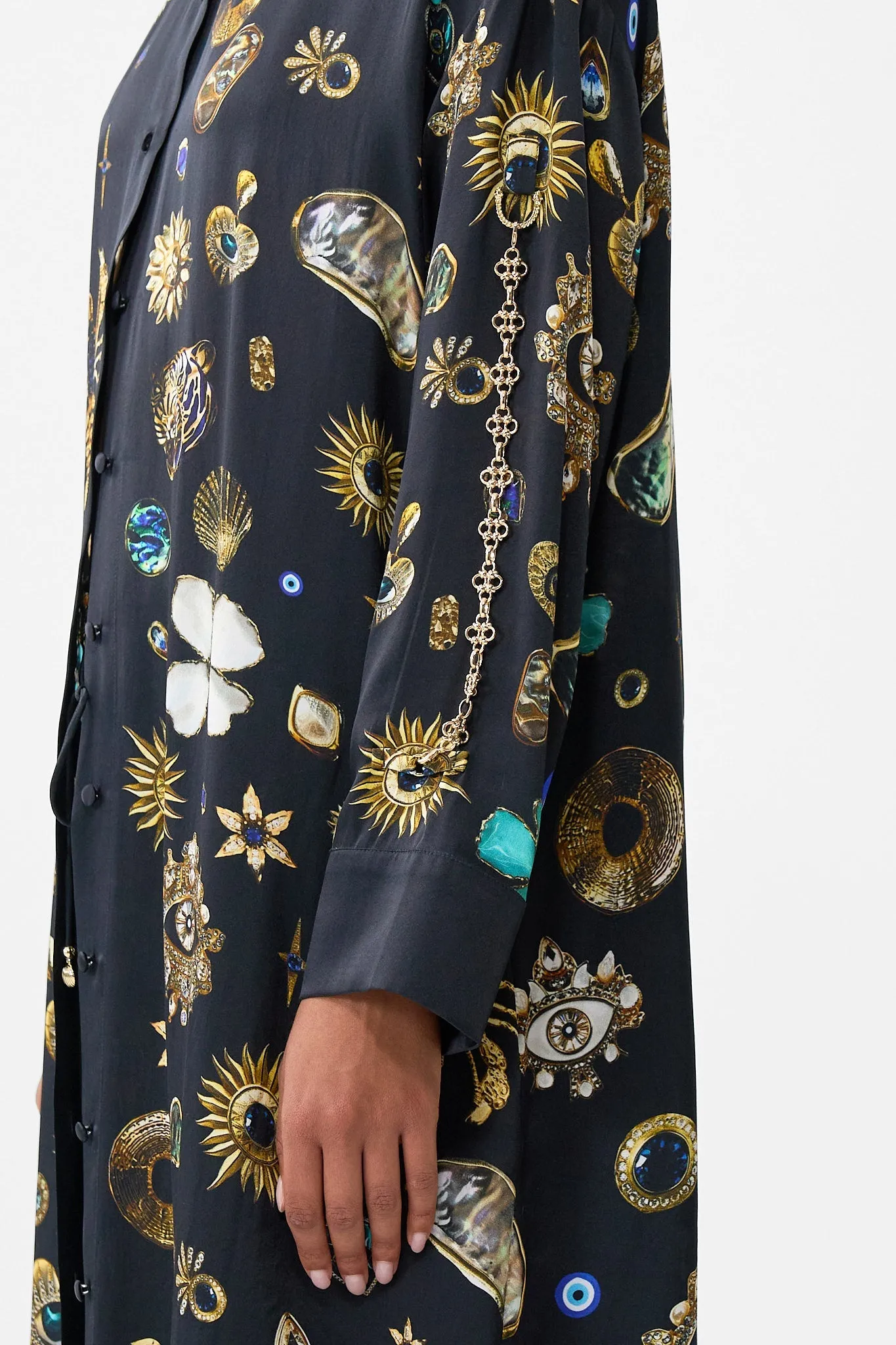 SHIRT DRESS WITH BACK BUTTON DETAIL AMULETS AND ALCHEMY sold by Camilla product image thumbnail 5