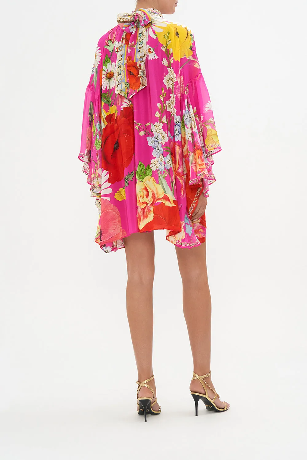 HIGH NECK RUFFLE SWING DRESS RAINBOW BODY sold by Camilla product image thumbnail 2