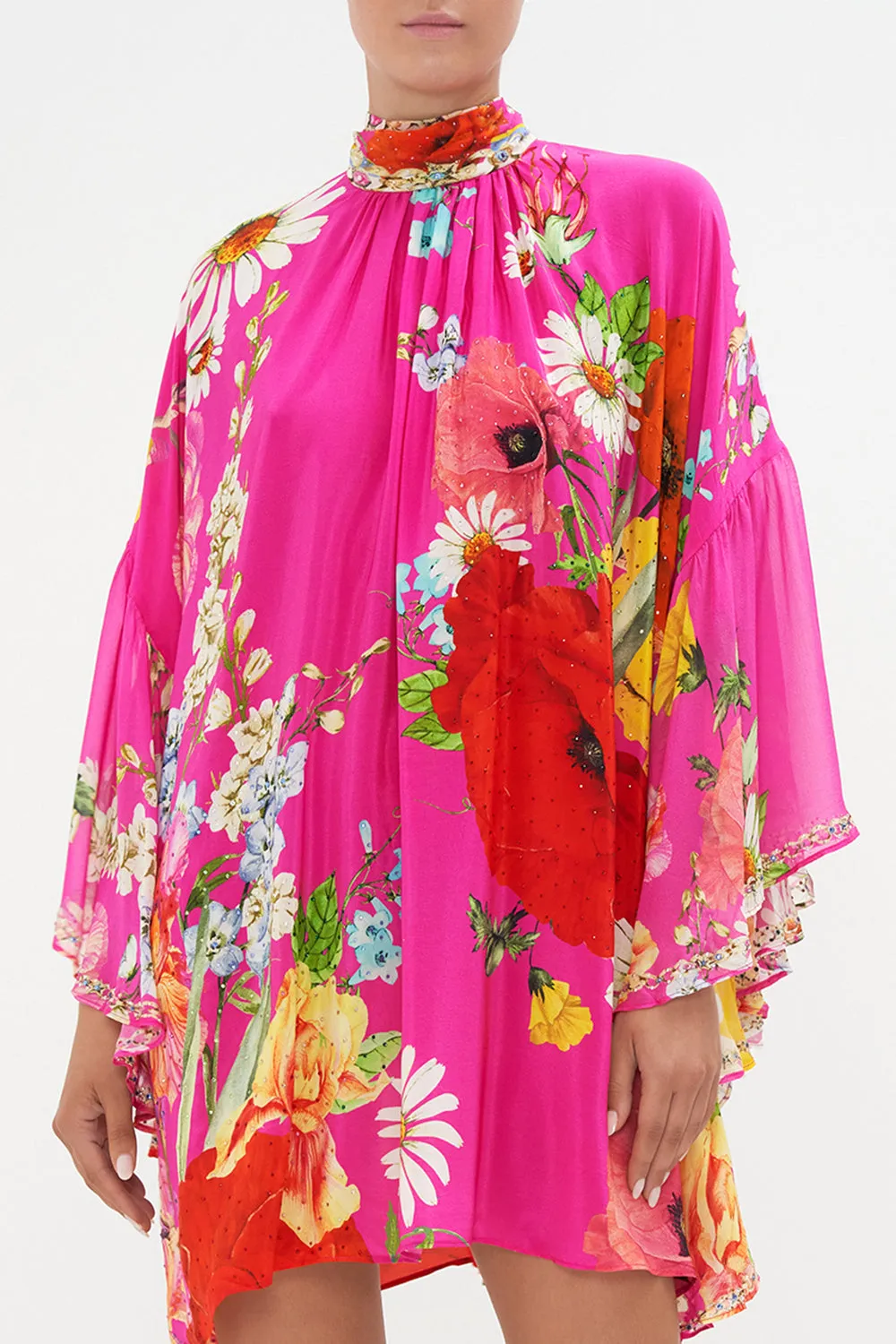 HIGH NECK RUFFLE SWING DRESS RAINBOW BODY sold by Camilla product image thumbnail 5