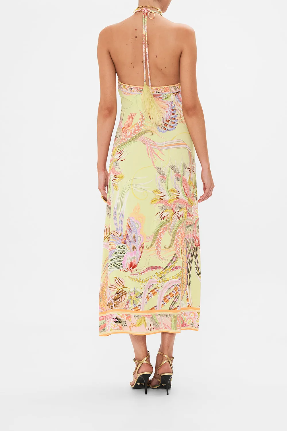 LONG JERSEY HALTER DRESS COSMIC TUSCAN sold by Camilla product image thumbnail 2